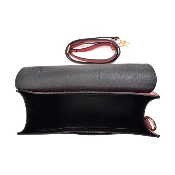 Rózsaszín bőr kézitáska, 22 x 27 cm - Isabella Rhea-image-3