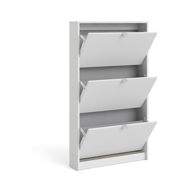 Fehér billenő ajtós cipőtartó Shoes – Tvilum-image-3