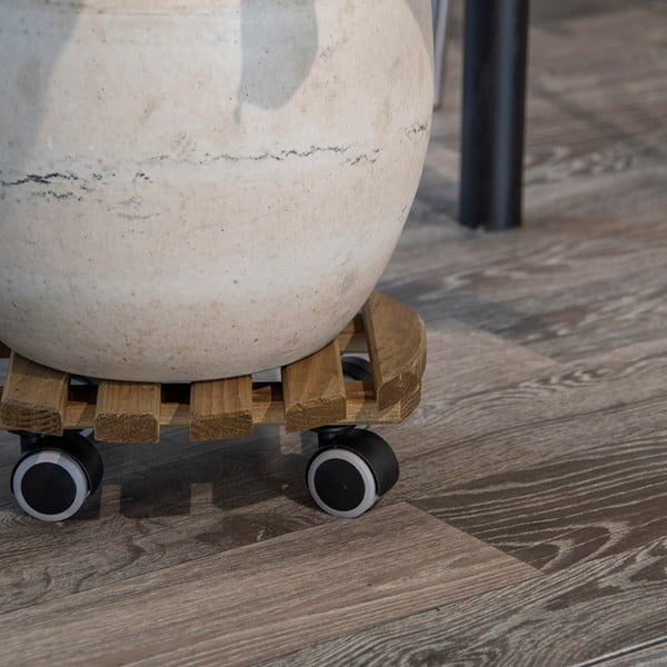 Fa gurulós virágállvány ø 29 cm (magasság 8 cm) Indoor – Esschert Design-image-1