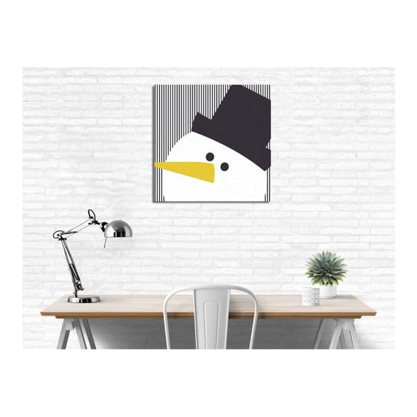 Mr. Snowman vászonkép, 45 x 45 cm