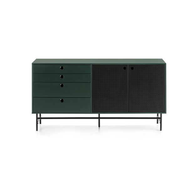 Punto fekete-zöld komód, 150 cm - Teulat-image-4