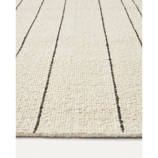 Krémszínű gyapjú szőnyeg 160x230 cm Micol – Kave Home-image-2