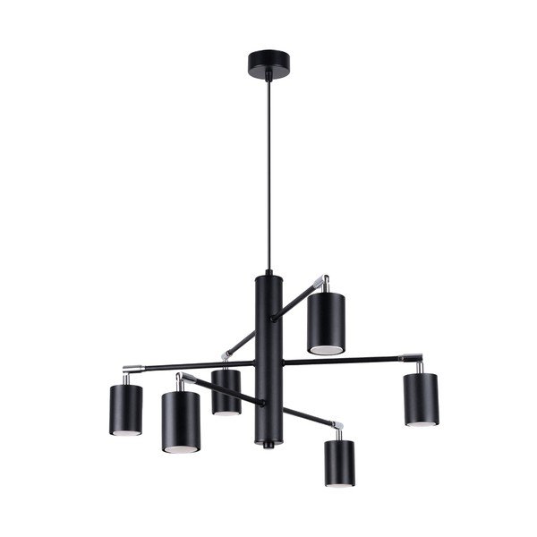 Fekete fém függőlámpa Virta – Sollux