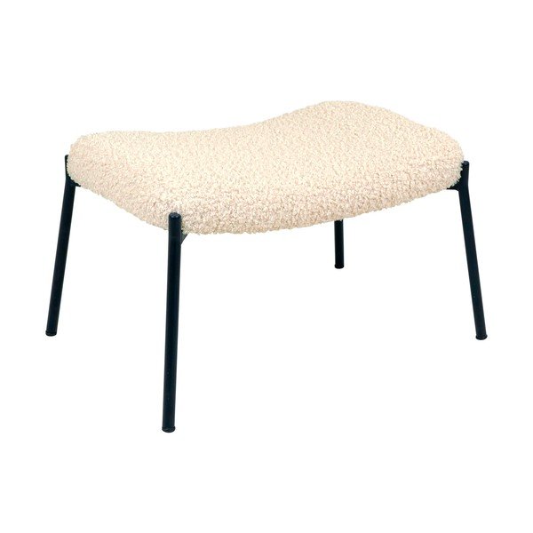 Krémszínű műszőrme lábtartó Glasgow – House Nordic-image-2