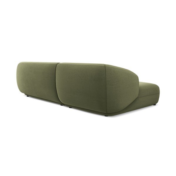 Zöld bársony sarokkanapé (bal oldali) Moana – Makamii-image-2