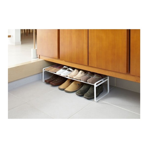 Fehér fém teleszkópos cipőtartó Kobe – YAMAZAKI-image-1
