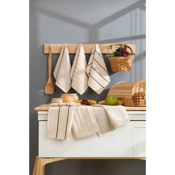 Pamut konyharuha szett 6 db-os 30x50 cm Sofya – Foutastic-image-2