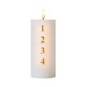 Elemmel működő LED gyertya (magasság 15 cm)  Sille Advent – Sirius