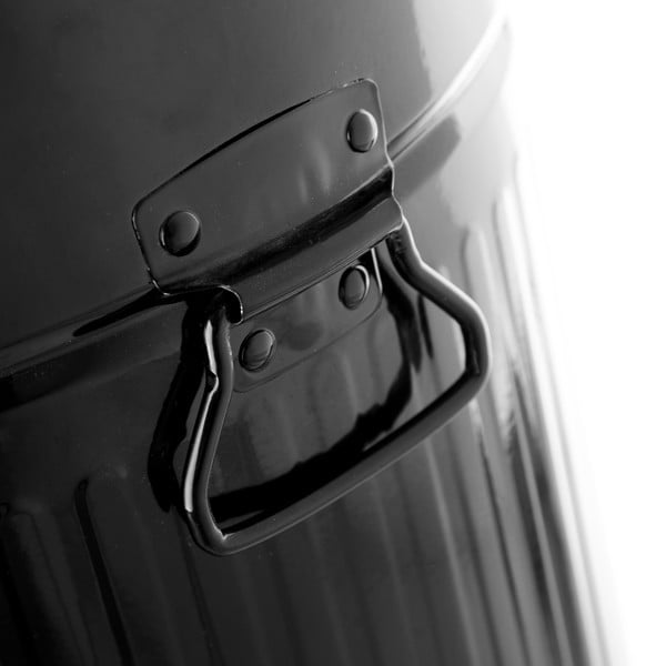 Fekete pedálos fém hulladékgyűjtő, 20 l - Casa Selección-image-4