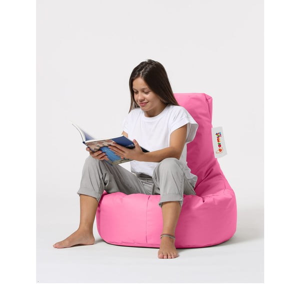 Rózsaszín babzsákfotel Lina – Floriane Garden-image-1