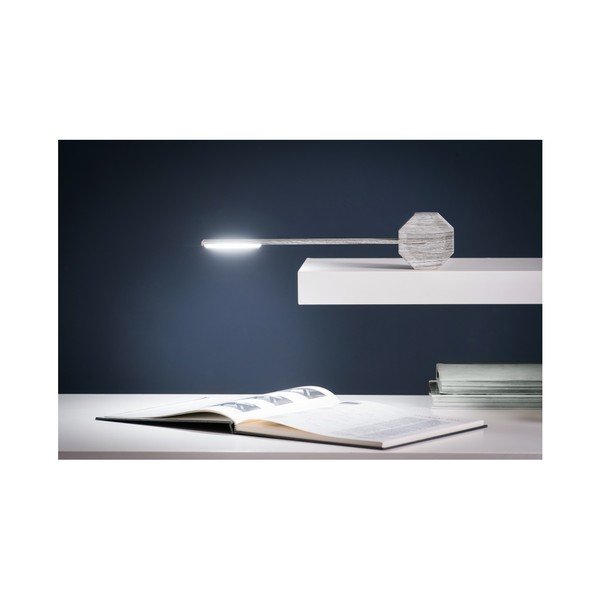 Szürke LED asztali lámpa (magasság 38 cm) Octagon One – Gingko-image-4