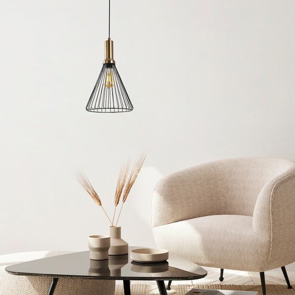 Fekete függőlámpa fém búrával ø 24 cm Dear – Opviq lights-image-2