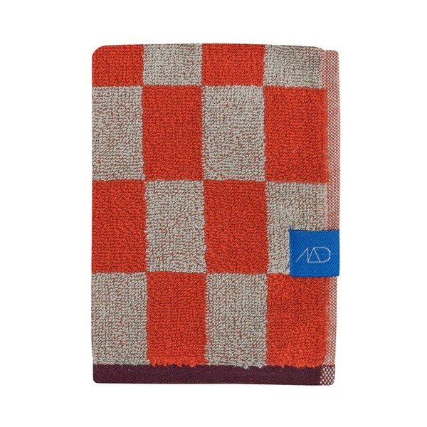 Narancssárga-bézs frottír bio pamut törölköző szett 2 db-os 40x55 cm Retro – Mette Ditmer Denmark