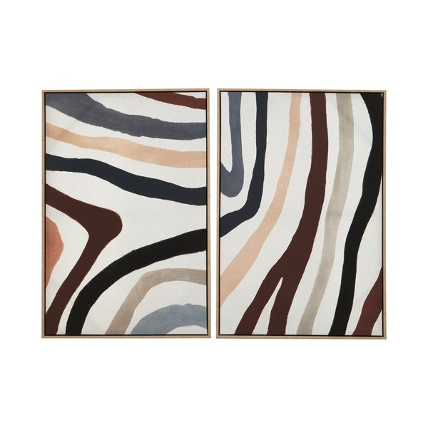 Keretezett-vászon kép szett 2 db-os 63x93 cm Astratto – Premier Housewares