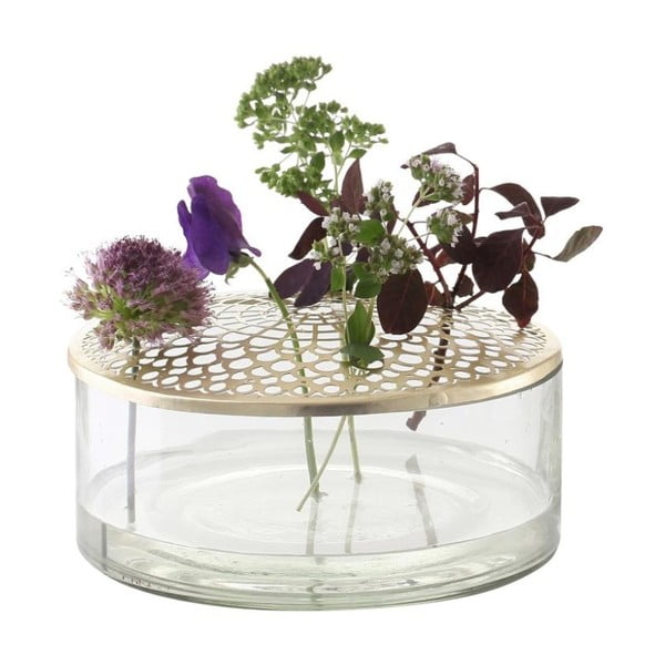 Kassandra Brass üvegváza, ⌀ 20,5 cm - A Simple Mess-image-2