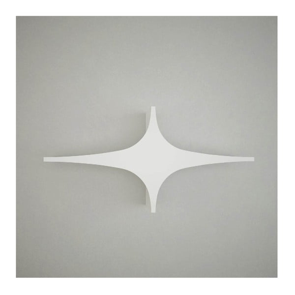 Manuel Single Star fehér fali polc, szélesség 90 cm
