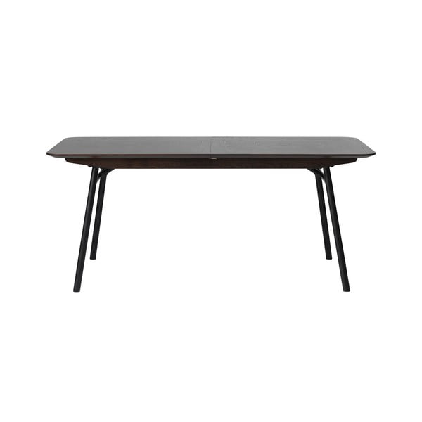 Latina fekete meghosszabbítható étkezőasztal, 180 x 90 cm - Unique Furniture