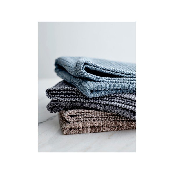Organic Melange szürke organikus pamut törölköző, 50 x 100 cm - Södahl-image-1