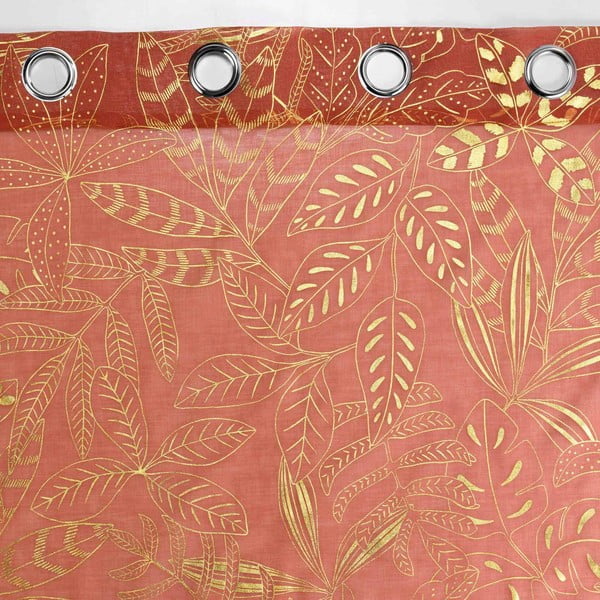 Narancssárga átlátszó függöny 140x280 cm Belflor – douceur d'intérieur-image-3