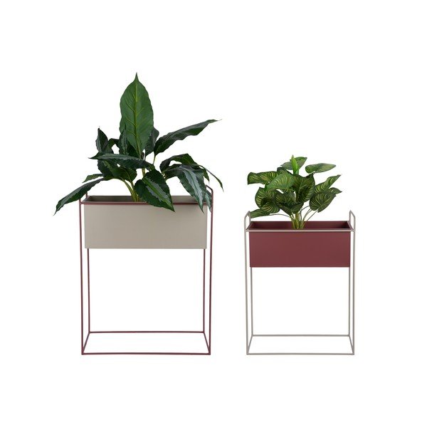 Fém virágtartó állvány szett 2 db-os (magasság 65 cm) Reina – PT LIVING-image-2