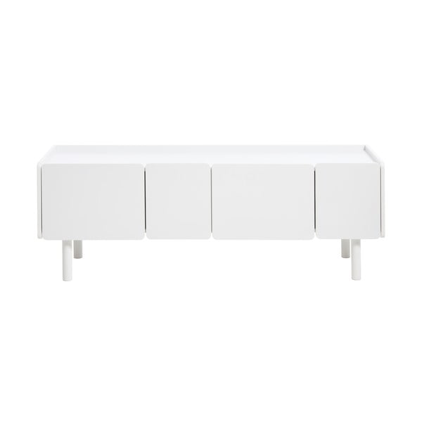 Fehér TV-állvány 160x55x45 cm Bera – Unique Furniture
