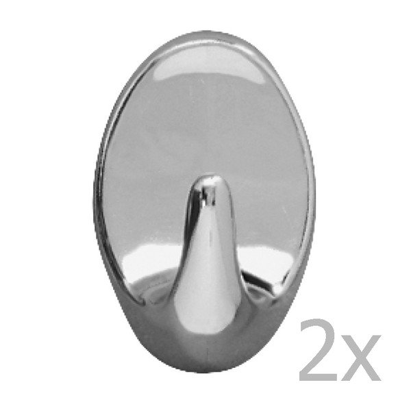 Maxi Hooks Chrome 2 db fali akasztó - Wenko-image-1