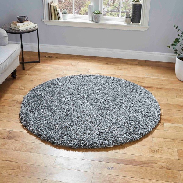 Szürke kerek szőnyeg ø 133 cm Vista – Think Rugs-image-1