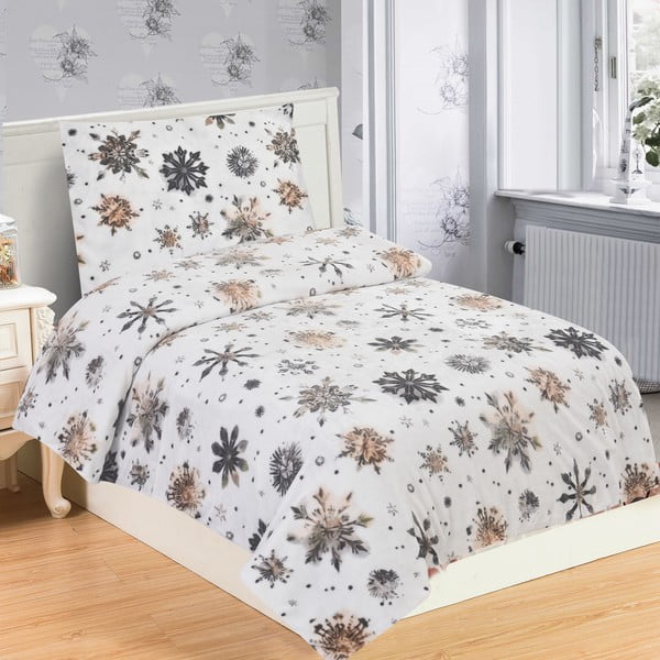 Egyszemélyes mikroplüss ágyneműhuzat 140x200 cm Nord Flake – My House