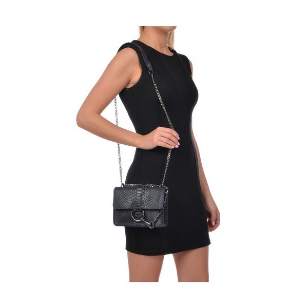 Bella sötétkék bőr borítéktáska - Carla Ferreri-image-4