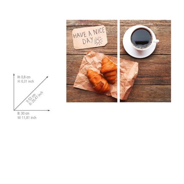 Edzett üveg tűzhely fedőlap szett 2 db-os 52x30 cm Nice Day – Allstar-image-2