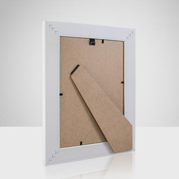 Fehér műanyag  képkeret 21x26 cm  -image-1