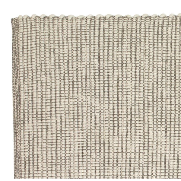 Világosszürke kétoldalas kézi szövésű gyapjúkeverék szőnyeg 200x300 cm Poppy – Hübsch-image-4