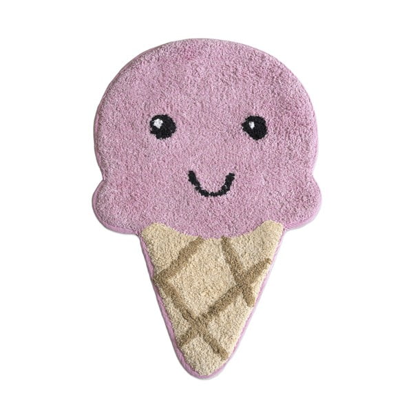 Ice Cream rózsaszín-fehér pamut fürdőszobai kilépő, 44 x 68 cm - Mr. Fox
