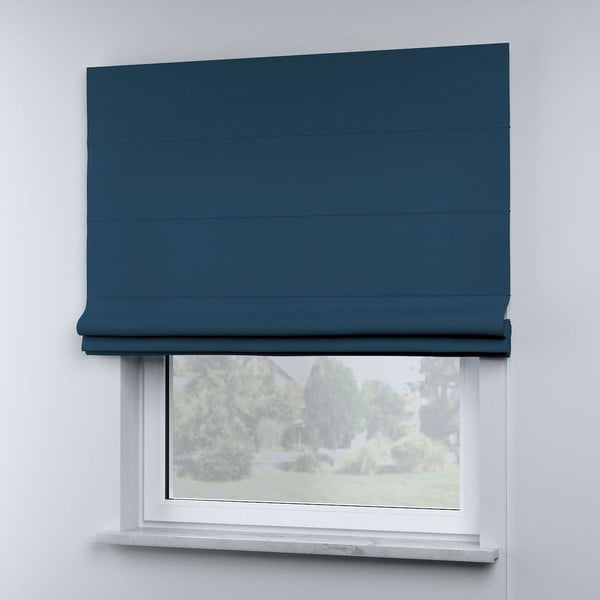 Kék római roló 170x160 cm Cotton Story - Yellow Tipi-image-1