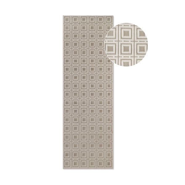 Krémszínű futószőnyeg 80x240 cm Perles Howlite – Elle Decoration