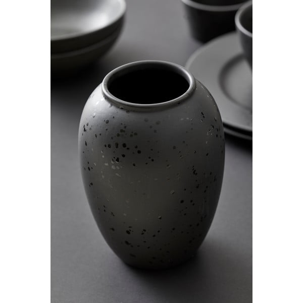 Fekete kőedény váza (magasság 20 cm) Gastro  – Bitz-image-2