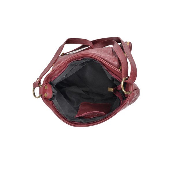 Martín borvörös bőr crossbody táska - Isabella Rhea-image-2