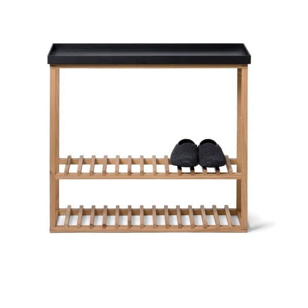 Hello Storage cipőtartó/tároló fekete tölgyfa lappal - Wireworks-image-1