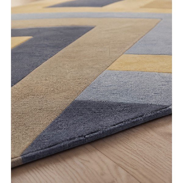 Big Zig szürke-sárga szőnyeg, 160 x 230 cm - Asiatic Carpets-image-3