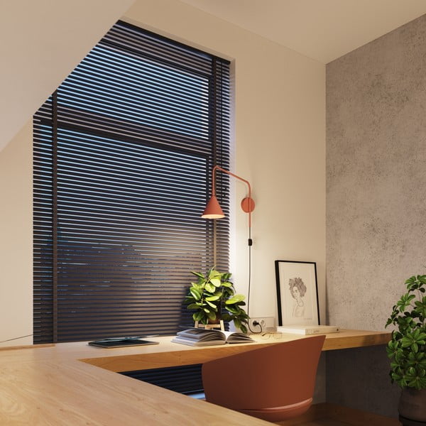 Terrakotta színű konnektorhoz csatlakoztatható fali lámpa Zylo – Sollux-image-2