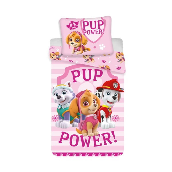 Egyszemélyes pamut gyerek ágyneműhuzat 140x200 cm Paw Patrol – Jerry Fabrics