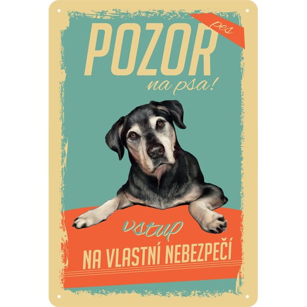 Beware of Dog dekorációs falitábla - Postershop