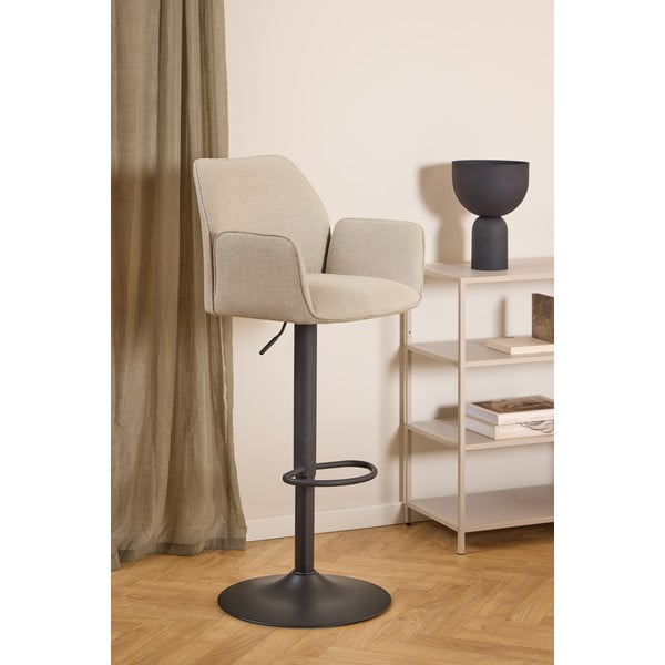 Bézs állítható magasságú karfás bárszék (ülésmagasság 85 cm) Glenda – Actona-image-1