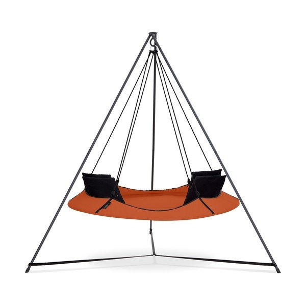 Narancssárga kerti hinta állvánnyal - Hangout Pod-image-1