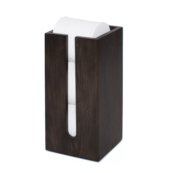 Mezza Dark tölgyfa WC-papír tartó - Wireworks-image-1
