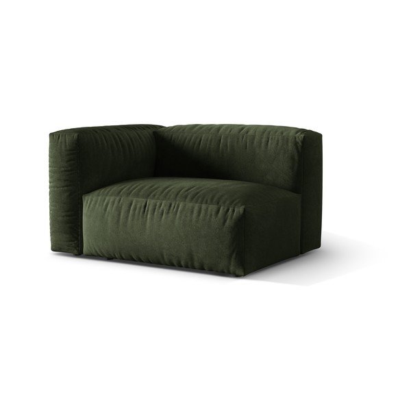 Zöld bársony kanapé modul (bal oldali) Martina – Micadoni -image-1