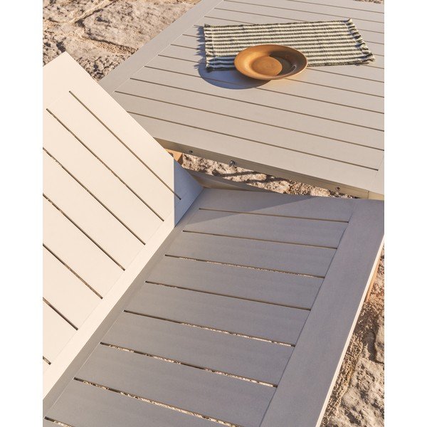 Fém kerti étkezőasztal 100x233 cm Livorno – Kave Home-image-3