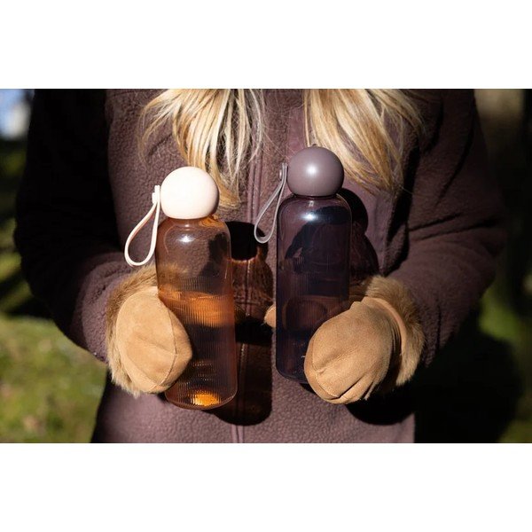 Barna újrahasznosított műanyag utazó ivópalack 650 ml Tom – Sagaform-image-3
