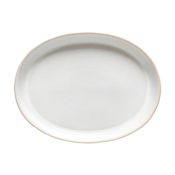 Roda fehér agyagkerámia szervírozó tányér, 40 x 30,6 cm - Costa Nova