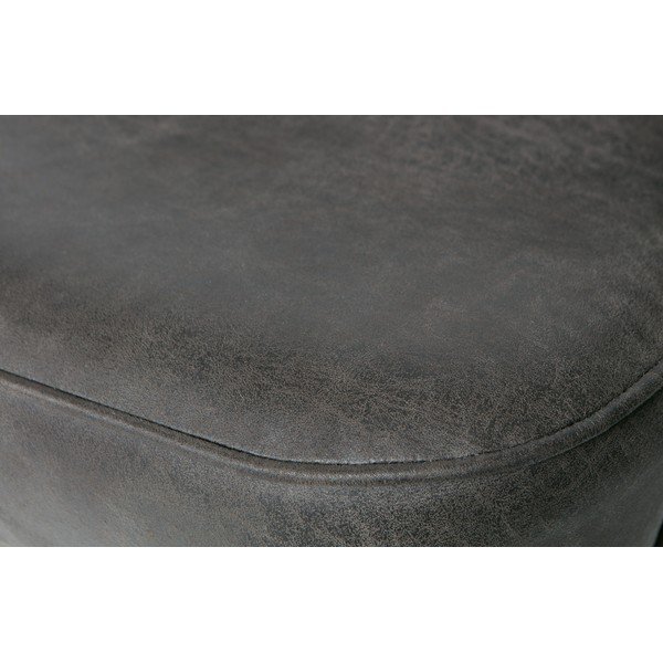 Vogue fekete, bőr forgófotel - BePureHome-image-1
